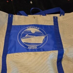 Blue and Tan Cruise Tote Bag